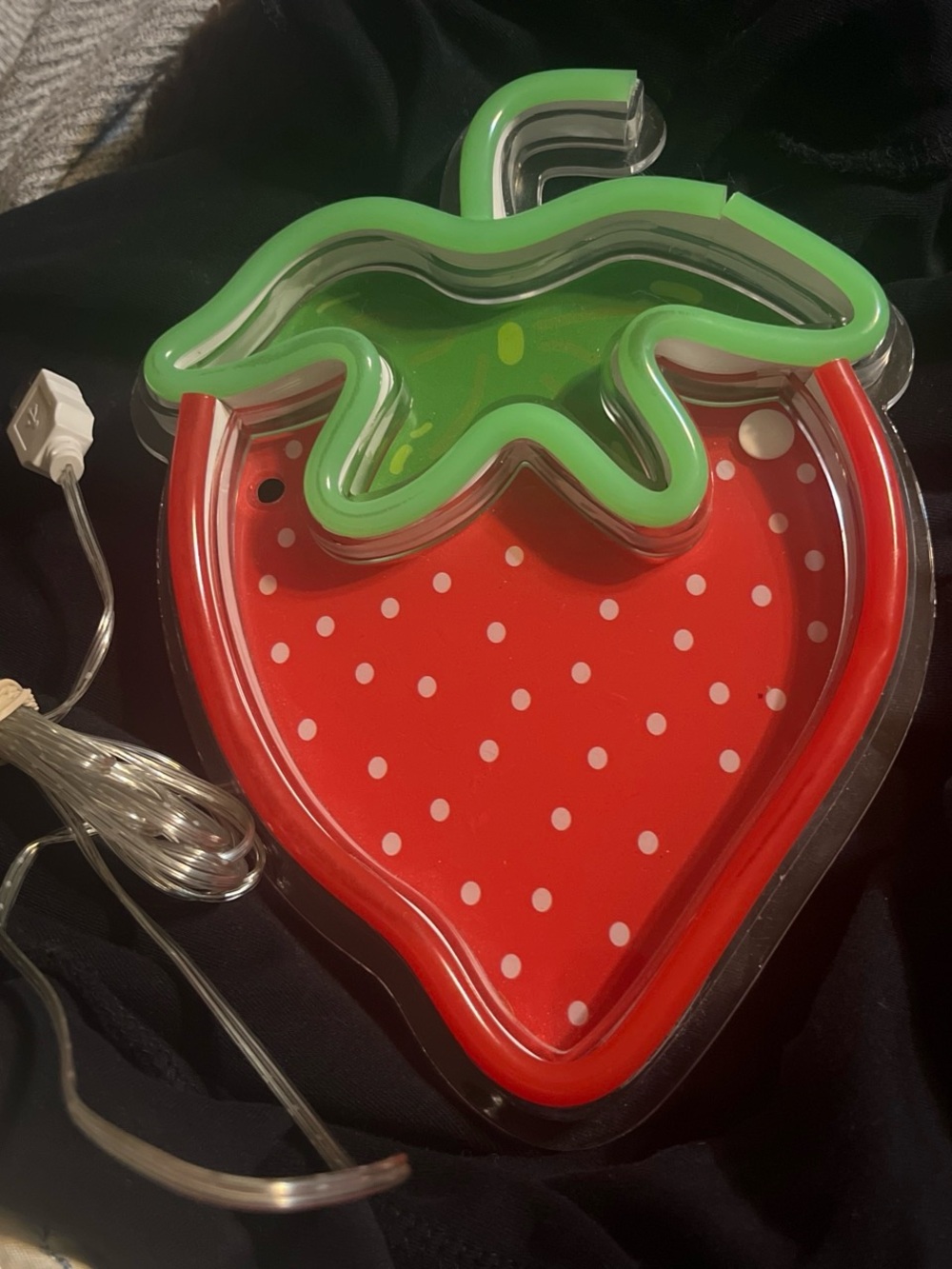 Red & Green Strawberry LED Accent Lantern - Home Accents